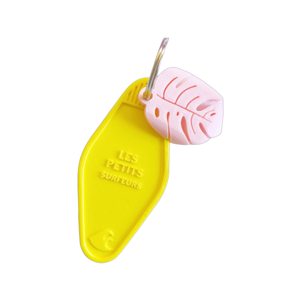 Keychain "LES PETITS SURFEURS" - Yellow